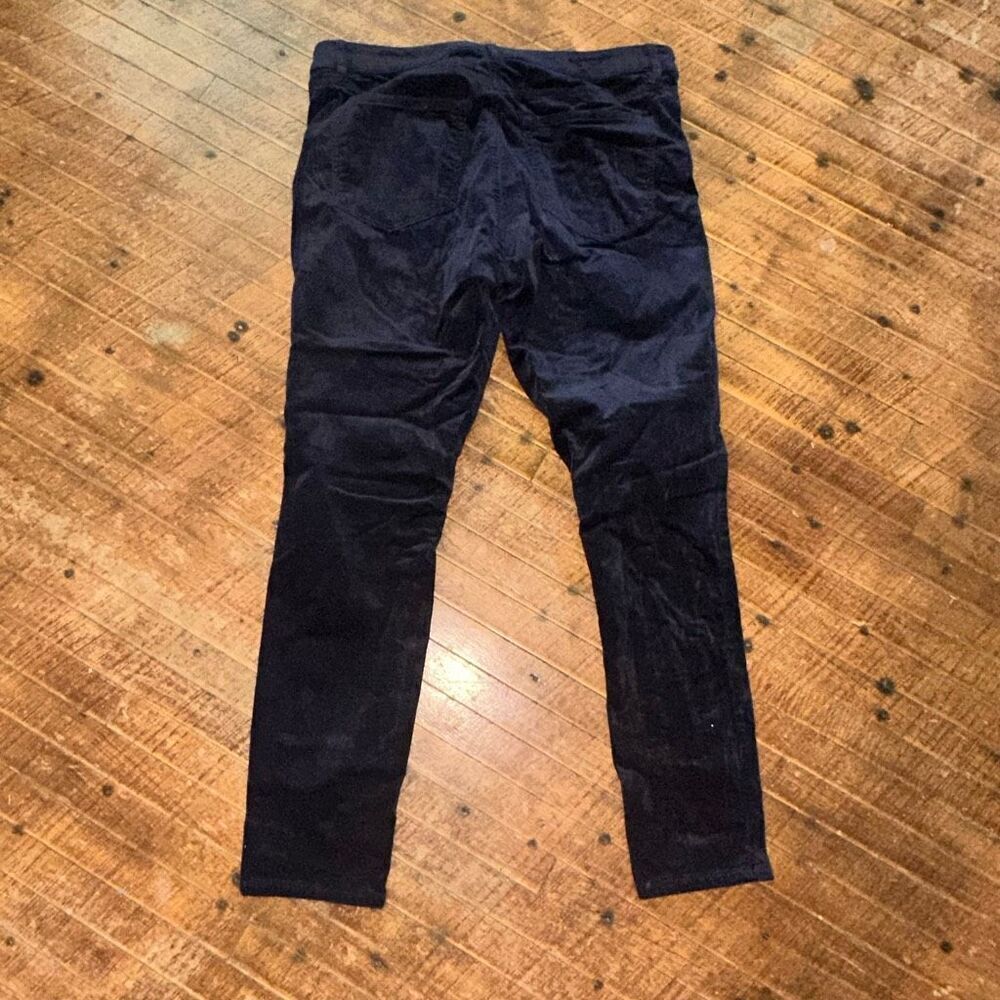 Loft dark blue flat front corduroy 10/30 business casual pants - Picture 2 of 3